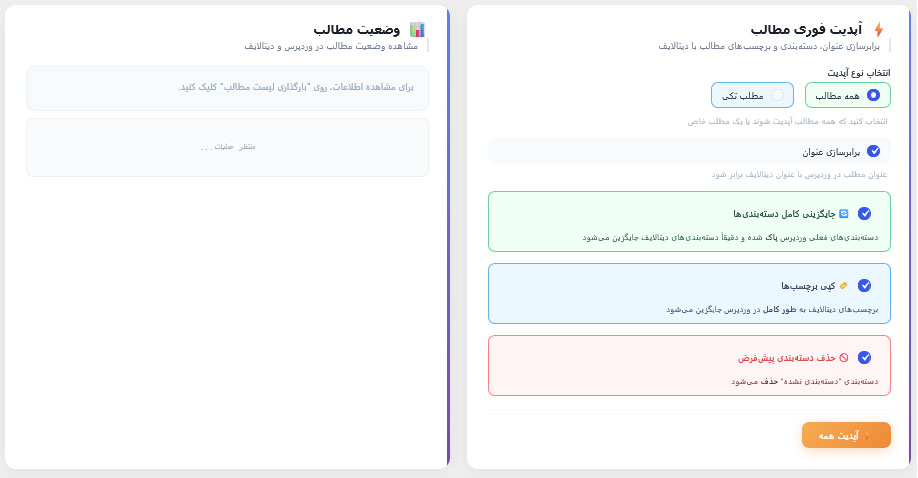 انتقال دیتالایف به وردپرس