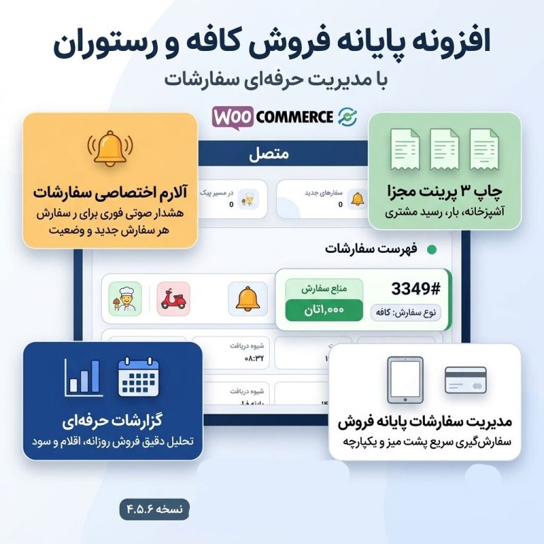 افزونه پایانه فروش کافه و رستوران