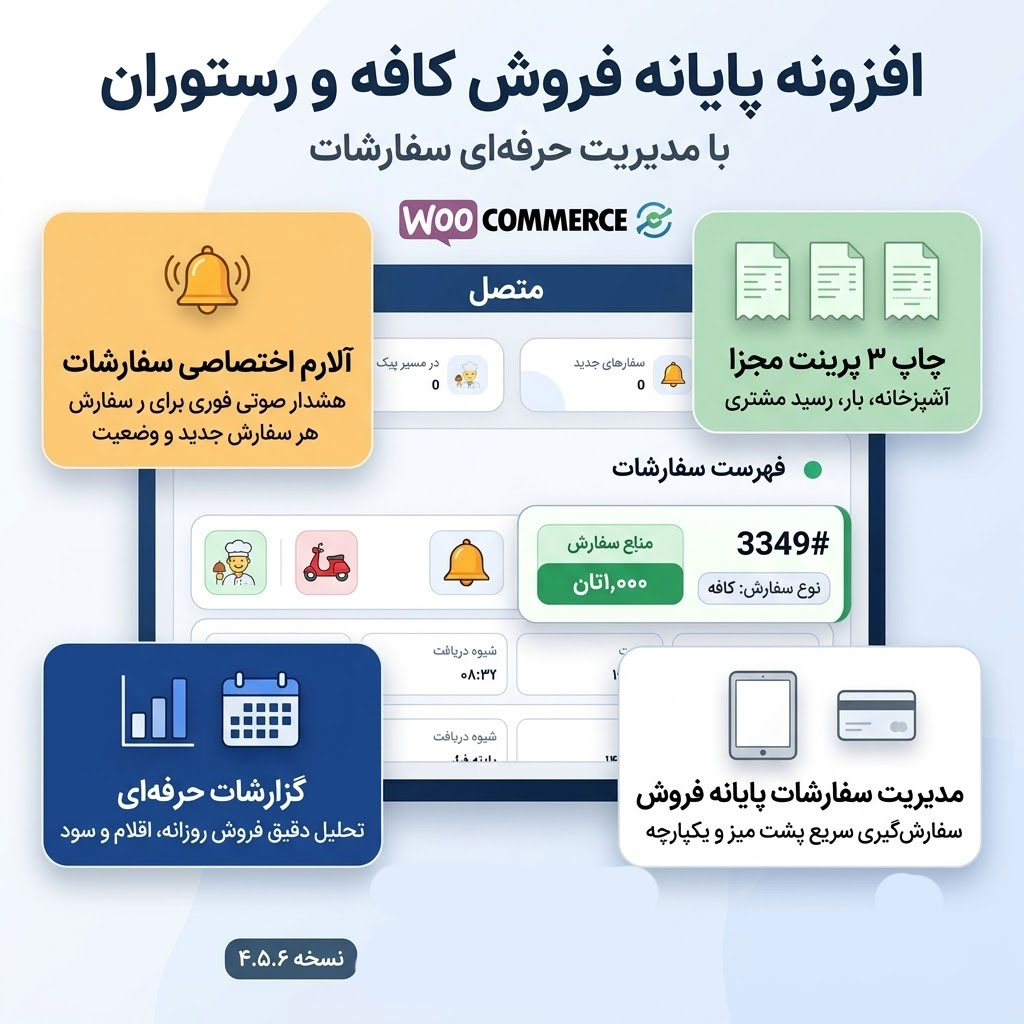 افزونه پایانه فروش کافه و رستوران
