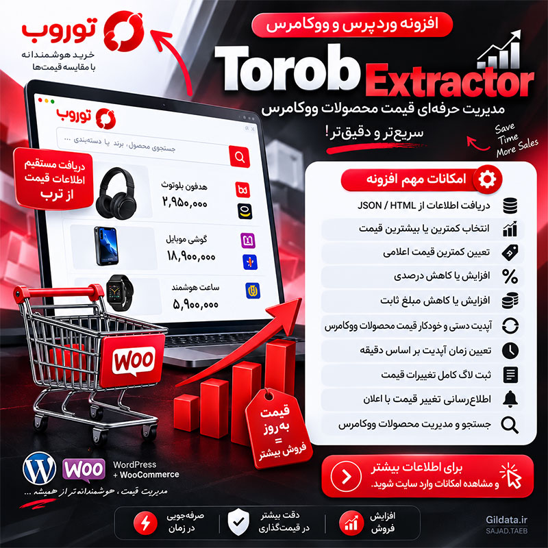 افزونه استخراج قیمت از ترب