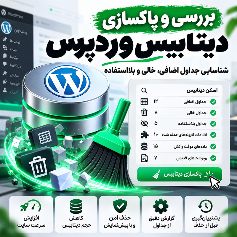 بررسی و پاکسازی دیتابیس وردپرس | شناسایی جداول خالی و بدون استفاده