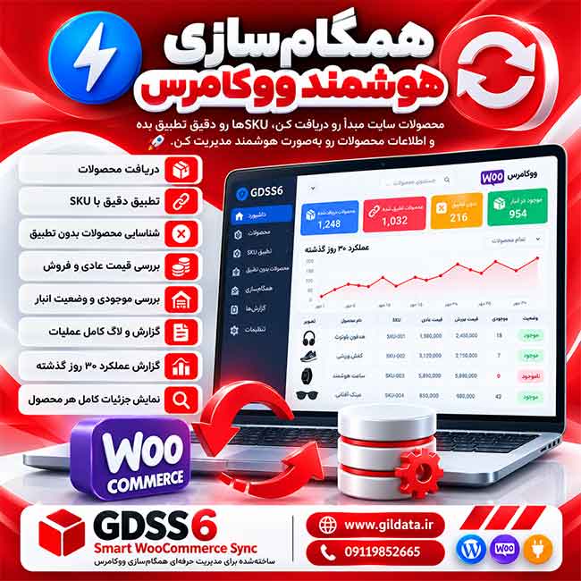 افزونه همگام‌سازی هوشمند ووکامرس